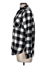 Express Plaid Black Long Sleeve Button-Down Shirt Size M - photo 5