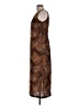 Studio I 100% Polyester Animal Print Brown Casual Dress Size 10 (petite) - photo 5