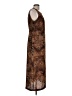 Studio I 100% Polyester Animal Print Brown Casual Dress Size 10 (petite) - photo 4