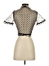 Callipygian Black Short Sleeve Blouse Size 0 - photo 2