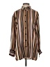 Hansen & Gretel Stripes Multi Color Brown Long Sleeve Blouse Size S - photo 1