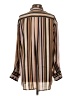 Hansen & Gretel Stripes Multi Color Brown Long Sleeve Blouse Size S - photo 2