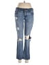 Ann Taylor LOFT 100% Cotton Hearts Blue Jeans Size 30 waist (estimated) - photo 1