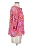 Ramy Brook 100% Polyester Paisley Pink 3/4 Sleeve Blouse Size XS - photo 4