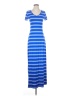 Aqua Stripes Blue Casual Dress Size S (estimated) - photo 1