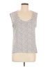 Athleta Chevron-herringbone Silver Sleeveless T-Shirt Size M - photo 1