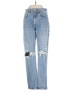 AGOLDE 100% Cotton Hearts Blue Jeans Size 24 waist - photo 1