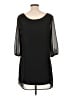 A. Byer 100% Polyester Black 3/4 Sleeve Blouse Size L - photo 2