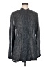 Giorgio Armani Chevron-herringbone Gray Long Sleeve Blouse Size 8 - photo 1