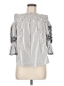 Chico's 100% Cotton Ivory White 3/4 Sleeve Blouse Size Med (1.5) - photo 1