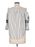 Chico's 100% Cotton Ivory White 3/4 Sleeve Blouse Size Med (1.5) - photo 2