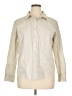 Chico's Stripes Ivory Long Sleeve Button-Down Shirt Size XL (3) - photo 1
