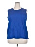 Serengeti Blue Sleeveless Blouse Size 2X - photo 1