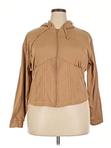 Feathers Zip Up Hoodie (view 1)
