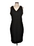 Chance Solid Black Cocktail Dress Size L (estimated) - photo 1