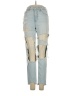 American Eagle Outfitters 100% Cotton Color Block Blue Jeans Size 00 - photo 1