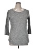 Bobbie Brooks Gray 3/4 Sleeve Top Size XL - photo 1