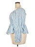 Torrid Blue 3/4 Sleeve Blouse Size 2X Plus (2) - photo 5