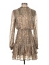 Aqua 100% Polyester Paisley Gray Cocktail Dress Size S - photo 1