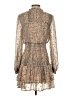 Aqua 100% Polyester Paisley Gray Cocktail Dress Size S - photo 2