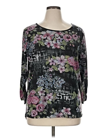 iB Diffusion 3/4 Sleeve Blouse (view 1)