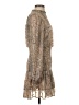 Aqua 100% Polyester Paisley Gray Cocktail Dress Size S - photo 4