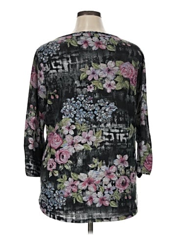 iB Diffusion 3/4 Sleeve Blouse (view 2)