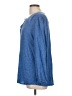 J. McLaughlin 100% Linen Blue Long Sleeve Blouse Size L - photo 5