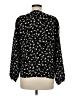 Lush 100% Polyester Black Long Sleeve Blouse Size M - photo 2