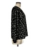 Lush 100% Polyester Black Long Sleeve Blouse Size M - photo 4