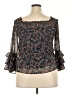 Unbranded Black 3/4 Sleeve Blouse Size XL (estimated) - photo 2