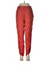Billabong 100% Rayon Hearts Red Casual Pants Size M - photo 1
