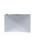 Theory 100% Leather Silver Gray Leather Clutch One size - photo 1