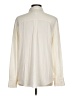 Nordstrom Signature Solid Ivory Long Sleeve Silk Top Size M - photo 2