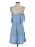 Express Solid Blue Casual Dress Size S - photo 2