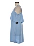Express Solid Blue Casual Dress Size S - photo 5
