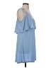 Express Solid Blue Casual Dress Size S - photo 4