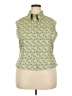 Carlisle 100% Polyester Green Sleeveless Blouse Size 18 - photo 1