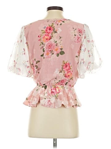 Hemant & Nandita Short Sleeve Blouse (view 2)