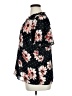 Maurices 100% Polyester Floral Black Short Sleeve Blouse Size XL - photo 5