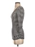 Cache Stripes Multi Color Black 3/4 Sleeve Top Size XS - photo 5