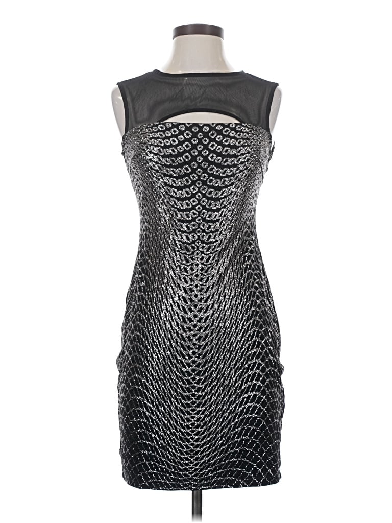 Pre-owned Jump Apparel Cocktail Dress In Silver