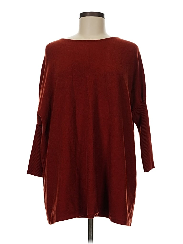 Pre-owned Windsor Poncho In Burgundy