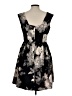 Eliza J 100% Polyester Floral Black Cocktail Dress Size 10 - photo 2