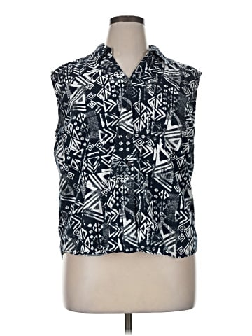 Gloria Vanderbilt Sleeveless Button-Down Shirt (view 1)