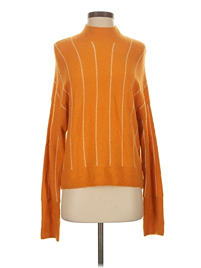 Pre-owned Amuse Society Turtleneck Sweater In Orange