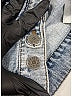 Gucci 100% Cotton Stars Blue Patchwork Denim Jacket  Size 6 - photo 6