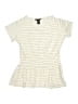 Ashley Stripes Ivory Dress Size 10 - photo 1