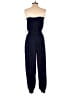 Zara 100% Polyester Solid Blue Jumpsuit Size S - photo 2