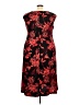Connected Apparel Floral Red Cocktail Dress Size 22 - photo 2
